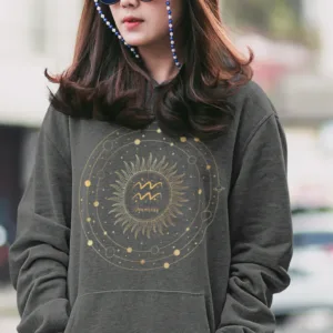 Aquarius Zodiac Hoodie - Astrology Gift Hoodie