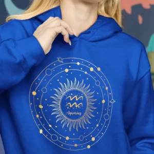 Aquarius Zodiac Hoodie - Astrology Gift Hoodie