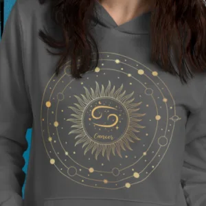 Cancer Zodiac Pullover Hoodie - Astrology Gift