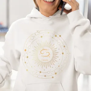 Cancer Zodiac Pullover Hoodie - Astrology Gift