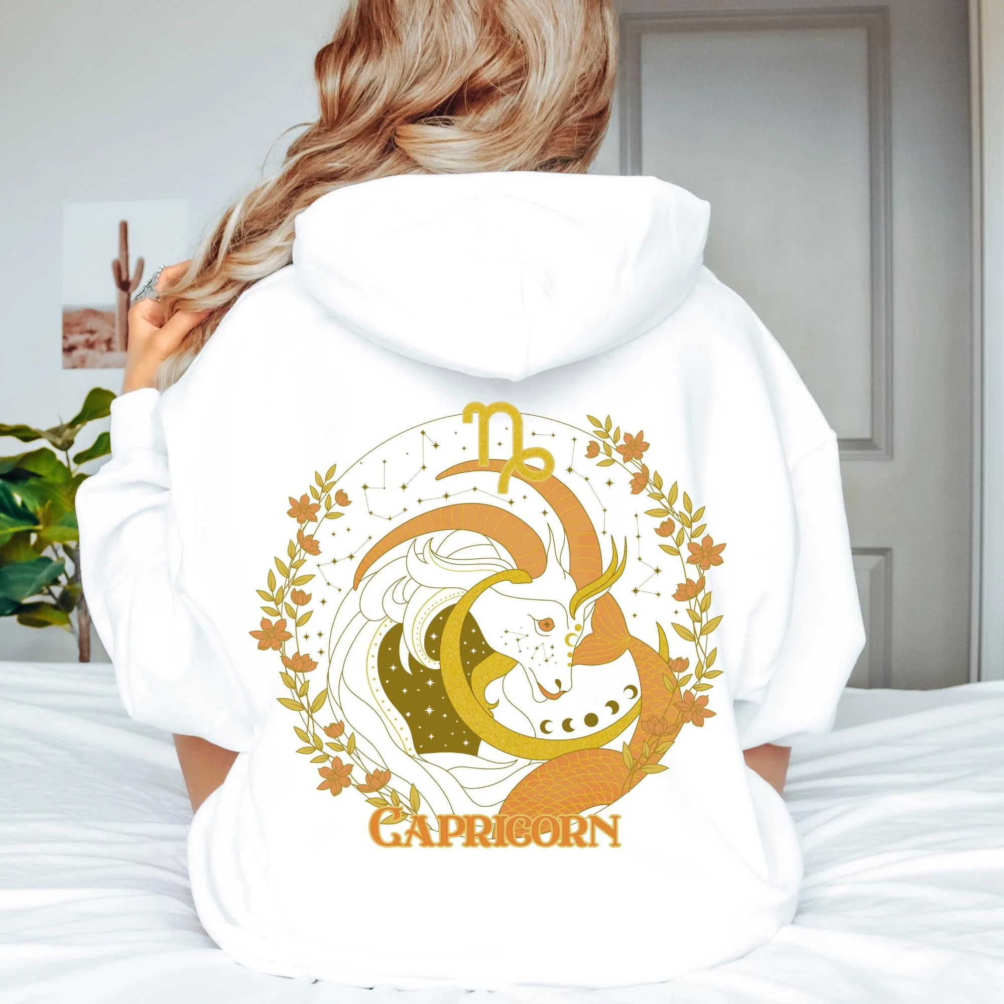 Capricorn Zodiac Trendy Hoodie - Celestial Astrology Gift