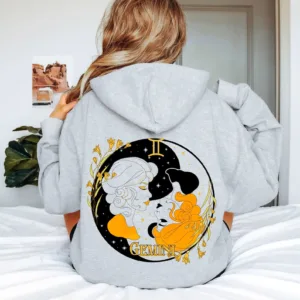 Gemini Graphic Hoodie - Zodiac Gift Astrology Sweatshirt