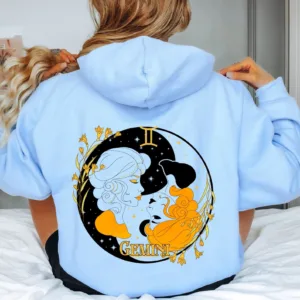 Gemini Graphic Hoodie - Zodiac Gift Astrology Sweatshirt