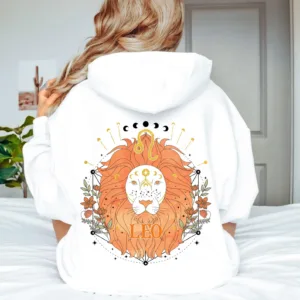 Leo Zodiac Symbol Hoodie - Astrology Star Sign Apparel