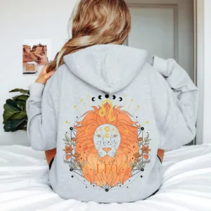 Leo Zodiac Symbol Hoodie - Astrology Star Sign Apparel