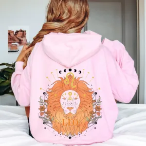 Leo Zodiac Symbol Hoodie - Astrology Star Sign Apparel