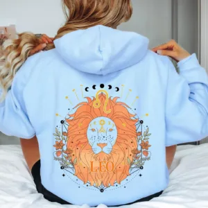 Leo Zodiac Symbol Hoodie - Astrology Star Sign Apparel