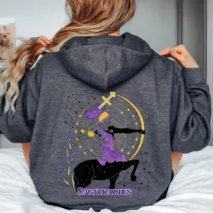 Sagittarius Graphic Hoodie - Astrology Birthday Gift Shirt