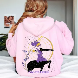 Sagittarius Graphic Hoodie - Astrology Birthday Gift Shirt