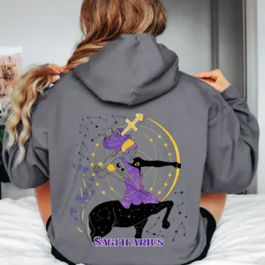 Sagittarius Graphic Hoodie - Astrology Birthday Gift Shirt