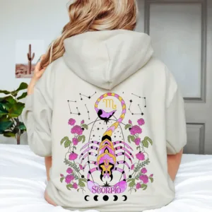 Scorpio Graphic Hoodie - Astrology Birthday Gift Shirt