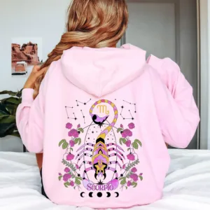 Scorpio Graphic Hoodie - Astrology Birthday Gift Shirt
