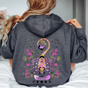 Scorpio Graphic Hoodie - Astrology Birthday Gift Shirt