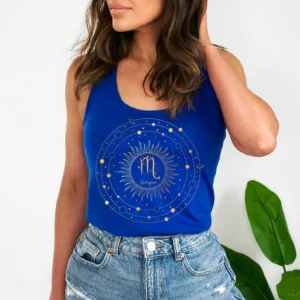 Scorpio Zodiac Tank Top - Trendy Celestial Astrology Design