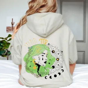 Virgo Graphic Hoodie - Astrology Birthday Gift
