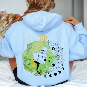 Virgo Graphic Hoodie - Astrology Birthday Gift